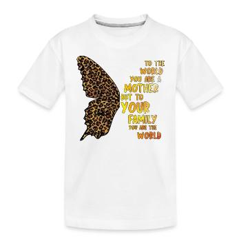 Stolze Mama Mutter Mami Lebensaufgabe Kinder Kind - Kinder Premium Bio T-Shirt - Weiß - Vorne