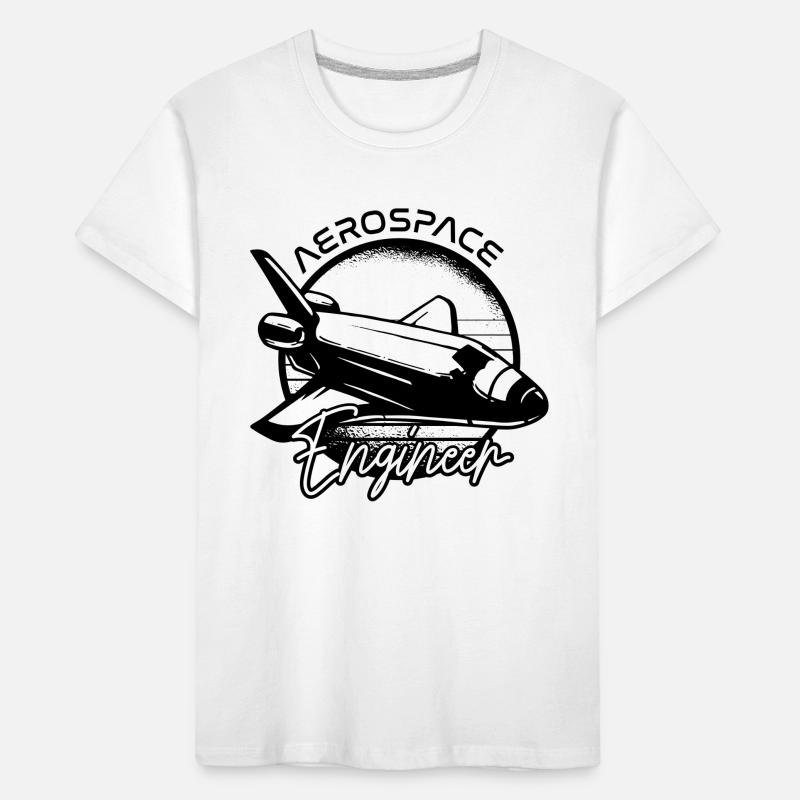 Aerospace Engineer Ship Rocket Science Space Kids' Premium Organic T-Shirt