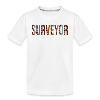 Landvermesser - Kinder Premium Bio T-Shirt - Weiß - Vorne