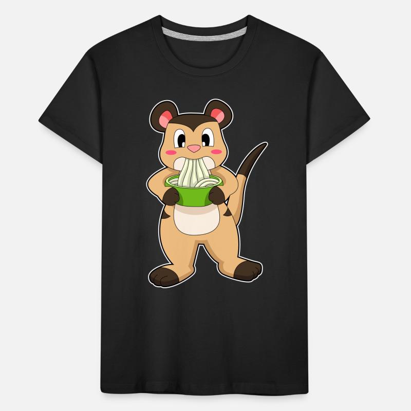 Erdmännchen mit Ramen Kinder Premium Bio T-Shirt