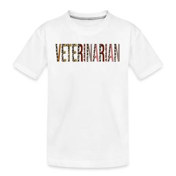 Veterinarian - Kids' Premium Organic T-Shirt - white - Front