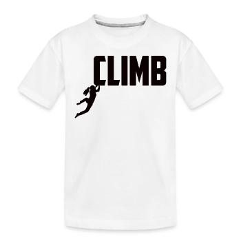 Escalade Escalade Solo Escalade Femmes - T-shirt bio Premium Enfant - blanc - Devant