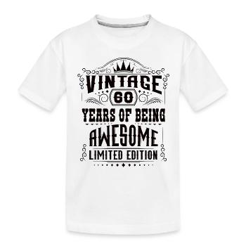 60 ans d’être génial 60 anniversaire 60 ans - T-shirt bio Premium Enfant - blanc - Devant