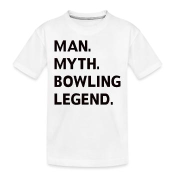 Bowling Cone Spareball Pins Ball Strike - T-shirt bio Premium Enfant - blanc - Devant
