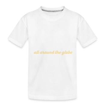 Voyage joyeux de l’évolution agréable disant - T-shirt bio Premium Enfant - blanc - Devant