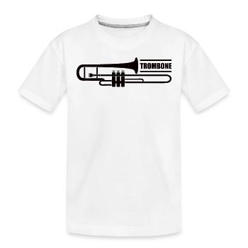 Trumpet Orchestra Musicians Trumpeter Wind Music - Kids' Premium Organic T-Shirt - white - Front