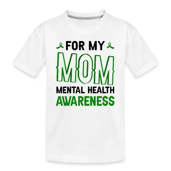 MOM Mental Health Awareness Mental Health Matters - Kids' Premium Organic T-Shirt - white - Front