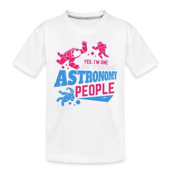 Astronaute dans l’univers - T-shirt bio Premium Enfant - blanc - Devant