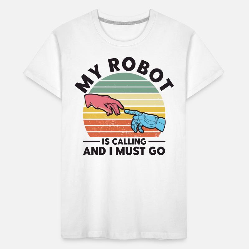 Ingenieur Lehrer Robotik Technik Geschenk Kinder Premium Bio T-Shirt