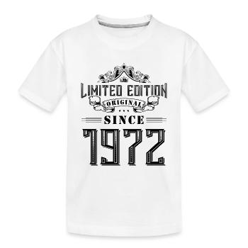 1972 limited edition - Kids' Premium Organic T-Shirt - white - Front