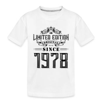 1978 Limited Edition - Kids' Premium Organic T-Shirt - white - Front