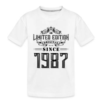 1987 limited edition - Kinder Premium Bio T-Shirt - Weiß - Vorne