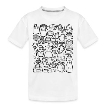 Boutique & Fashion Doodles - T-shirt bio Premium Enfant - blanc - Devant