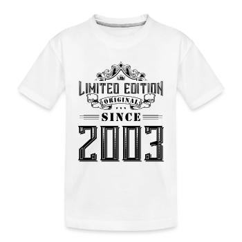 2003 limited edition - Kids' Premium Organic T-Shirt - white - Front