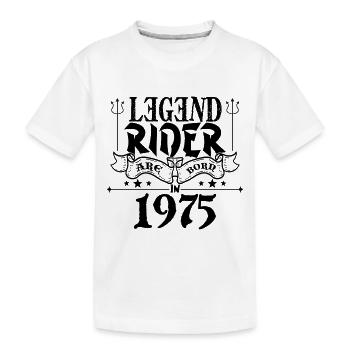 Legend rider Are born in 1975 - T-shirt bio Premium Enfant - blanc - Devant