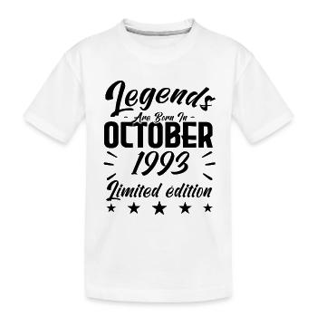 LEGENDS ARE BORN IN OCTOBER 1993 anniversary gift. - T-shirt bio Premium Enfant - blanc - Devant