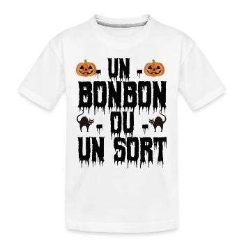 un bonbon ou un sort - T-shirt bio Premium Enfant - blanc - Devant