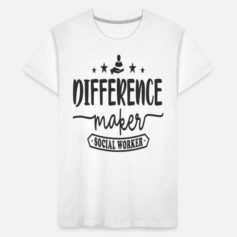Difference Maker Social Worker Kids' Premium Organic T-Shirt
