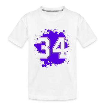 34 Nombre d’objets blob - T-shirt bio Premium Enfant - blanc - Devant