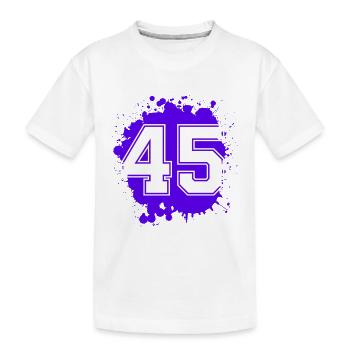 45 Nombre d’objets blob - T-shirt bio Premium Enfant - blanc - Devant