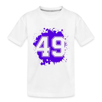 49 Nombre d’objets blob - T-shirt bio Premium Enfant - blanc - Devant