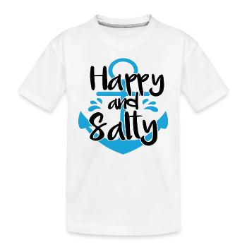 Support de protection de la mer heureuse et salée - T-shirt bio Premium Enfant - blanc - Devant