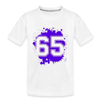65 Nombre d’objets blob - T-shirt bio Premium Enfant - blanc - Devant