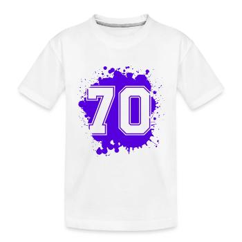70 Nombre d’objets blob - T-shirt bio Premium Enfant - blanc - Devant