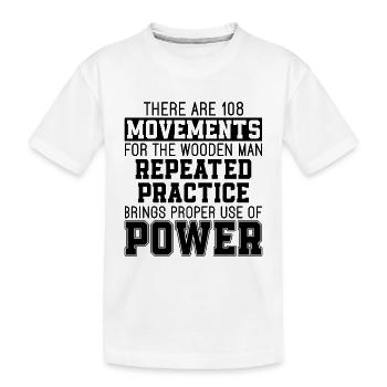 Wing Chun There Are 108 Movements Fight Fighter - Kinder Premium Bio T-Shirt - Weiß - Vorne
