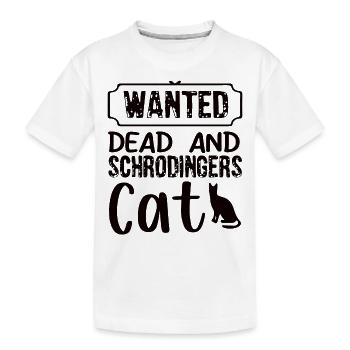 Schrodinger’s Cat Box Drôle science Nerd - T-shirt bio Premium Enfant - blanc - Devant