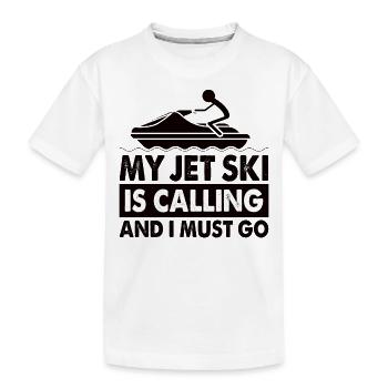 Jetski Sport Water Motorcycle Water Sports Gift - Kids' Premium Organic T-Shirt - white - Front