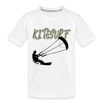 Kitesurf Kitesurfer Kitesurf Kiteboard - T-shirt bio Premium Enfant - blanc - Devant