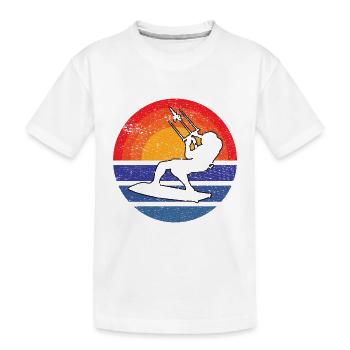 Kitesurf Windsurfer Surf Windsurfing Cadeau - T-shirt bio Premium Enfant - blanc - Devant