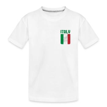 Italie Flag Italie - T-shirt bio Premium Enfant - blanc - Devant