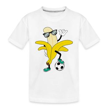 Football Banane Cool Football Footballeur Attaquant Coupe du Monde - T-shirt bio Premium Enfant - blanc - Devant