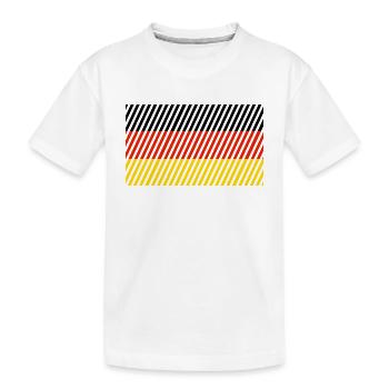 Germany Flag - Kids' Premium Organic T-Shirt - white - Front