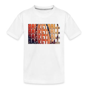 Basket-ball - T-shirt bio Premium Enfant - blanc - Devant
