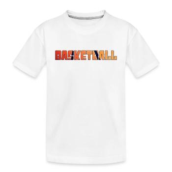 Basket-ball - T-shirt bio Premium Enfant - blanc - Devant
