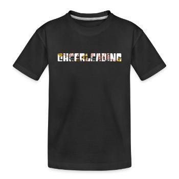 Cheerleading - Kids' Premium Organic T-Shirt - black - Front
