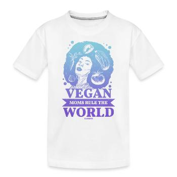 vegane Mütter regieren die Welt - Kinder Premium Bio T-Shirt - Weiß - Vorne