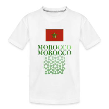 Marokko - Kinder Premium Bio T-Shirt - Weiß - Vorne