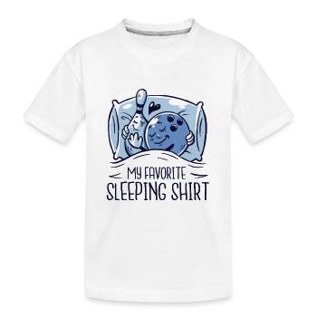 Bowling Bowling Pyjamas Kegel Pyjamas Bowler - T-shirt bio Premium Enfant - blanc - Devant