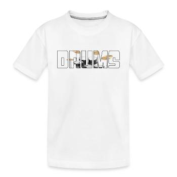 Percussion - T-shirt bio Premium Enfant - blanc - Devant