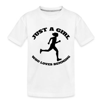 Jogger Training Running Fit Jogging Running Cardio - T-shirt bio Premium Enfant - blanc - Devant