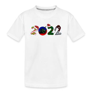 Noël 2022 - Noël hilarant et drôle - T-shirt bio Premium Enfant - blanc - Devant