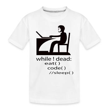 Software Developer Programmer Gift - Kids' Premium Organic T-Shirt - white - Front