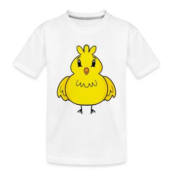 Ente Küken Entchen Vogel - Kinder Premium Bio T-Shirt - Weiß - Vorne