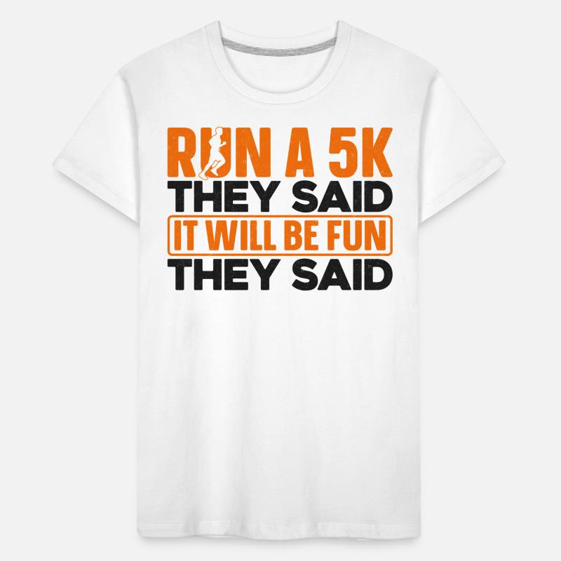Running Runner Half Marathon Kids' Premium Organic T-Shirt