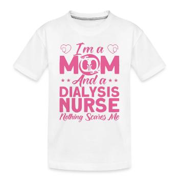 Infirmière en dialyse Infirmière infirmière - T-shirt bio Premium Enfant - blanc - Devant