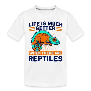 Reptile Lovers Reptile Snake Cadeau - T-shirt bio Premium Enfant - blanc - Devant